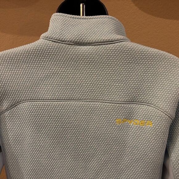 SPYDER - Girls Large Encore Full Zip Lt. Blue (Frost) Fleece Lined Jacket - Picture 14 of 16